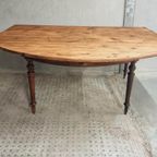 Antieke Tafel Eettafel Franse Wandtafel thumbnail 16