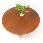 Retro Vintage Tafel Salontafel Rond Jaren 50 / 60 Teakhout thumbnail 5