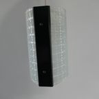 Vintage Hanglamp Glas Metaal, Mooi Strak Design, Sixties thumbnail 4