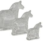 Lindshammar Glasworks Sweden - Dala Horse (3) - Kristal - Zweden - 70'S thumbnail 6