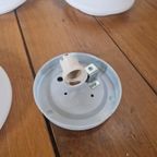 3 Vintage Discus Plafond Of Wandlampen Design Melkglas thumbnail 6