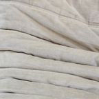 Vintage Togo Ligne Roset Fauteuil Velours Beige thumbnail 4