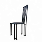 4 X Postmodern Chair / Metal Frame / 1980s thumbnail 8