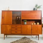 Deens Design Vintage Highboard Vitrinekast 1960’S thumbnail 5