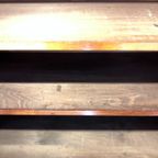 Prachtige Uitneembare Antiek Mahonie Kast Met Deuren Met Glas, Planken En Binnenlades thumbnail 6