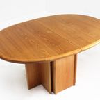 Vintage Danish Large Oval Extendable Dining Table Xl 1960s thumbnail 5