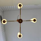 Vintage Plafondlamp, 4-Armige Lamp thumbnail 6