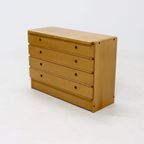 Chest Of Drawers In Solid Beech By Ibisco Italy 1970S thumbnail 2