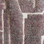 Handgeknoopt Hoogpolig Mid-Century Vintage Wollen Vloerkleed thumbnail 8