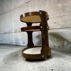 Vintage Ronde Space Age Bar Cart Roltafeltje / Bijzettafel thumbnail 4