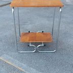 Vintage Bauhaus Art Deco Bijzettafel Sidetable Nachtkastje thumbnail 3