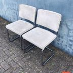 Witte Rib Buisframe Stoelen (2 Stuks) thumbnail 4