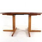 Vintage Ronde 2x Verlengbare Massief Teak Eettafel Tafel Deens thumbnail 16