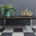 Slate Top And Chrome Coffee Table By Dr. Peter Daenert 1970S thumbnail 5