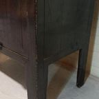 Antieke Vintage Chinees Kast, Zwart Gelakt thumbnail 19