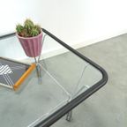 Glazen Jaren 70 Salontafel Met Chromen Onderstel thumbnail 6