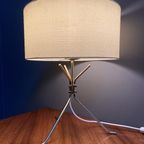 Brass Table Lamp With Round Shade 1960S thumbnail 10