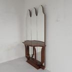 Art Deco Spiegel, Kleedspiegel Voor In De Hal, Jaren 30 thumbnail 16