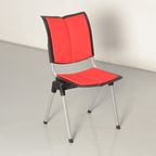 Hag Conventio Wing 9831 Vergaderstoel, Rood, 4-Poot Onderstel thumbnail 2
