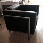 Vintage Leren Bankstel (fauteuil + 2zits Bank) thumbnail 3