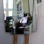 Een Drieluikspiegel, Vintage, Brocante, Retro thumbnail 4