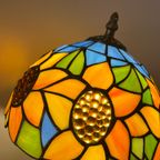 2 Stuks Glas In Lood Tiffany Stijl Tafellampen Zonnebloemen thumbnail 8