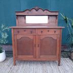 Art Deco Kastje Eiken Commode Wastafelkastje thumbnail 13