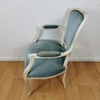 Brocante Vintage Franse Louis Xv Stoeltje, Fauteuil Stoel 03 thumbnail 16