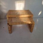 Rotan Gevlochten Nest Tafels thumbnail 2