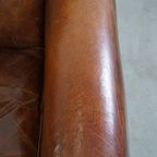 Set Van 2 Stijlvolle En Tijdloze Rundleren Design Fauteuils/armchairs Met Mooie Ronde Vormen thumbnail 12