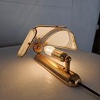 Jaren 80 Vintage Wandlamp Met Gebogen Glas thumbnail 2