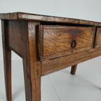 18E-Eeuwse Spaanse Kastanjehouten Tafel / Bijzettafel thumbnail 6