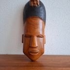 Vintage Afrikaans Houtsnijwerk Masker thumbnail 9