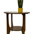 Art Deco Plantentafeltje Bijzettafeltje Eikenhouten Jaren 50 thumbnail 6