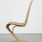 Vintage Mid-century Italiaans Design Banana Leaf S-chair Fauteuil Van Marzio Cecchi Voor Studio M thumbnail 6