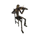 Violist - Brons - Verbronsd - Metaal - 21E Eeuw thumbnail 5