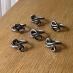 Set Of 6 Vintage Spiral Napkin Rings thumbnail 2