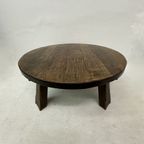 Brutalist Solid Wooden Coffee Table , 1970’S thumbnail 26