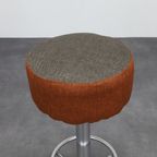 3x Bar Stool In Chrome, 1970s thumbnail 7