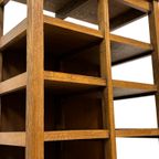 Art Deco Wandkast Vakkenkast Jaren 30 Eiken Open Kast thumbnail 20