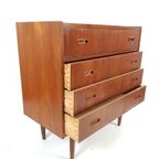 Vintage Secretaire | Kaptafel Teak Fineer Ladekast Spiegel thumbnail 6