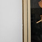 Vintage Wanddecoratie Ingelijste Droogbloemen thumbnail 4