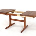 dyrlund Ovalen 1x Verlengbare Teak Eettafel Deens Vintage Massief Teak thumbnail 4