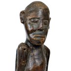 Beeld Sculptuur Vruchtbaarheid Authentiek Afrika Tribaal Luba 47Cm thumbnail 10