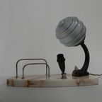 Art Deco Bureaulamp Met Pennenhouder En Brievenhouder | Kerst thumbnail 9