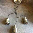 Lakro Amstelveen Pendant Hanglamp Met 3 Kapjes , Jaren 70 thumbnail 10