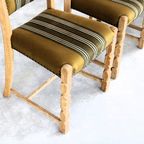 Brutalist Eetkamerstoelen | Vintage Stoelen | Jaren 60 | (4) thumbnail 2