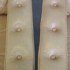 Leuke Set Zweedse Vintage Design Fauteuils Van G Möbel Cremé/ Beige Leer En Donker Hout thumbnail 18