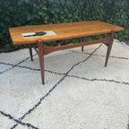 Vintage Teak Salontafel Met Omkeerbaar Blad 1960S thumbnail 8