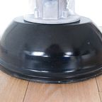 Vintage Zwart Emaille Frans Industriële Lamp thumbnail 7